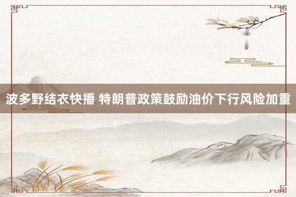 波多野结衣快播 特朗普政策鼓励油价下行风险加重